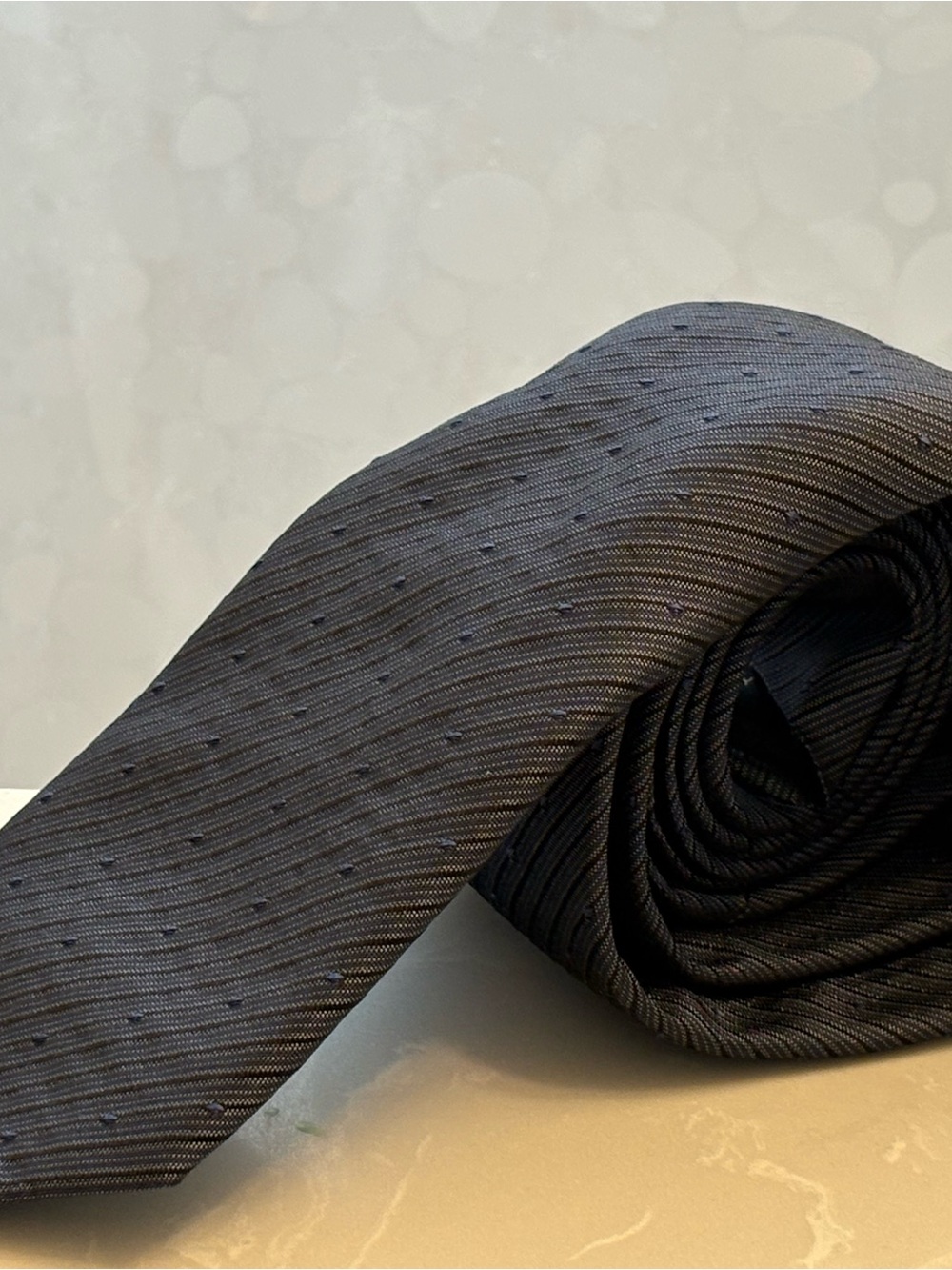 Hugo Boss Midnight Navy Subtle Dot Tie